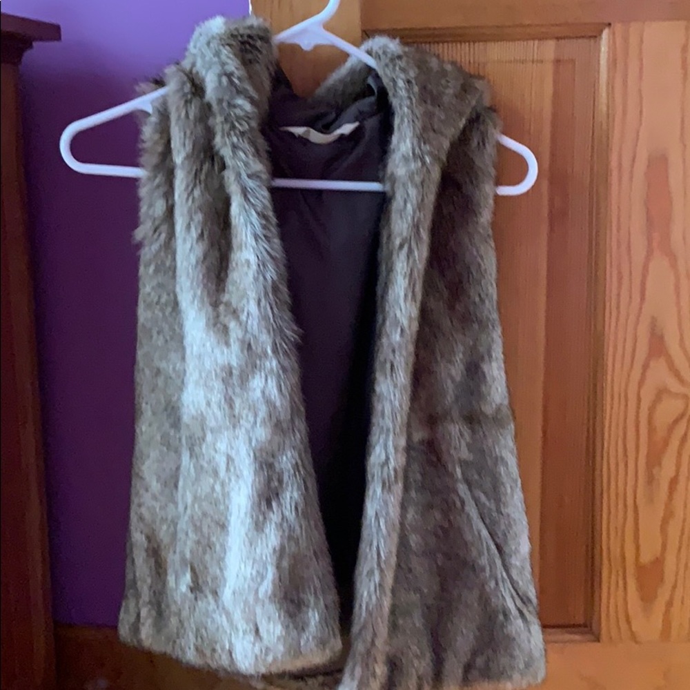 Hollister Faux Fur Vest